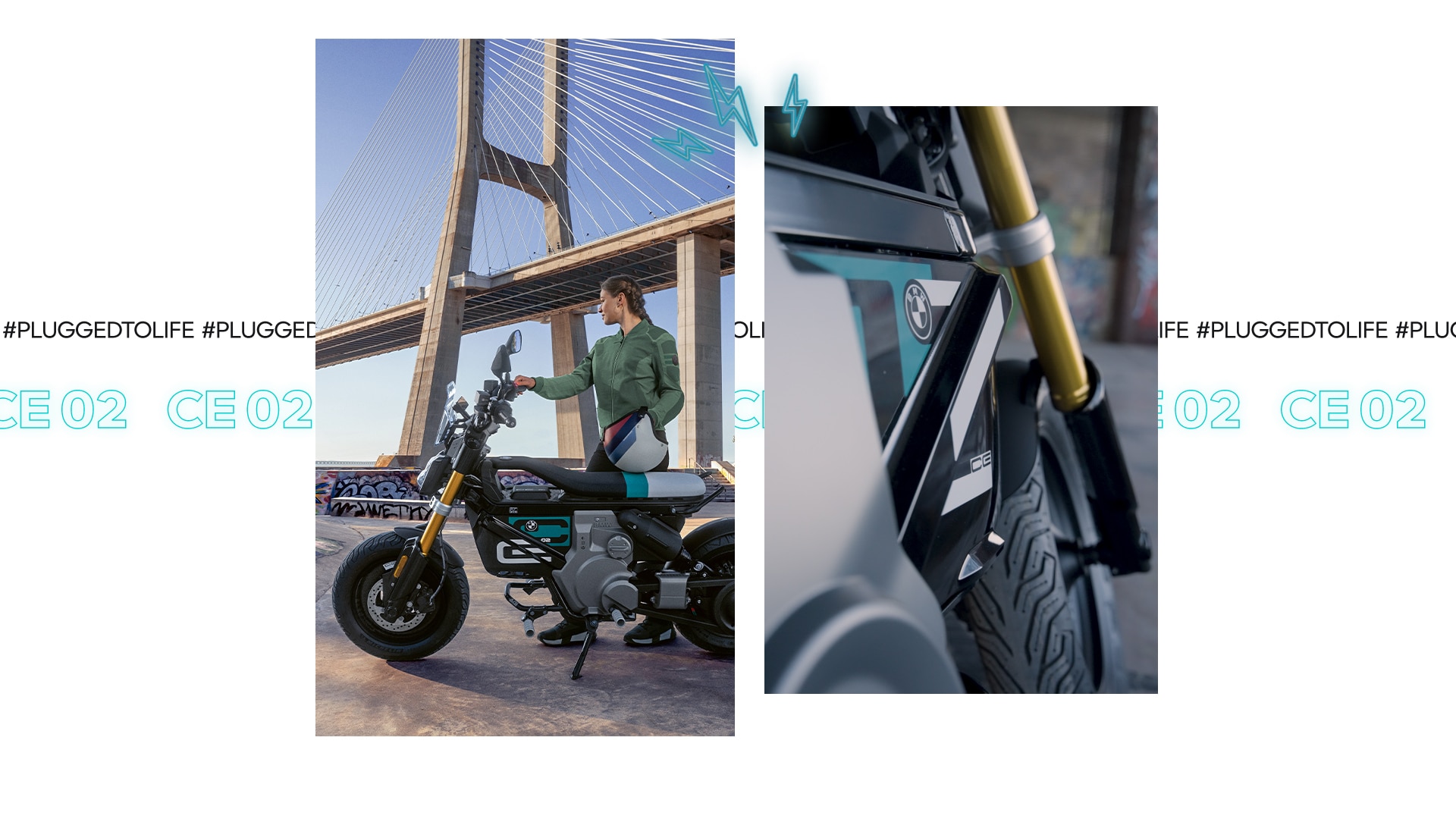 De elektrische CE 02 van BMW Motorrad. Het is geen elektrische autoped of e-scooter, maar een eParkourer.