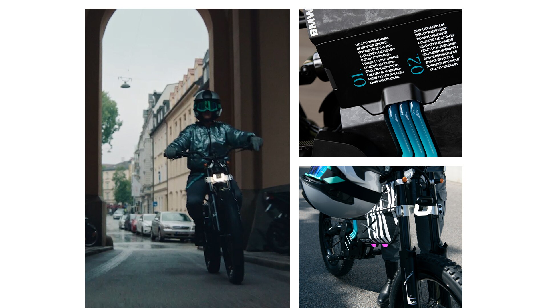 La Vision AMBY de BMW Motorrad avec pilote.