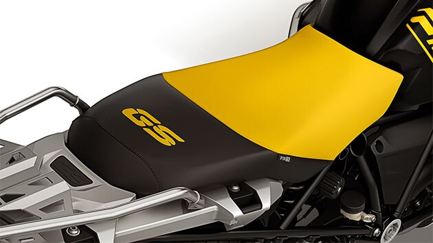 Buddyseat in zwart-geel