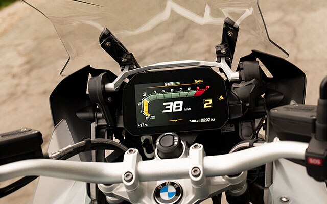 La BMW R 1250 GS Adventure avec une grande bulle