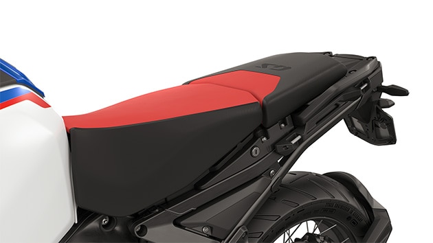 Hoge berijdersbuddyseat + duo-buddyseat Sport (look van Rallye-buddyseat)