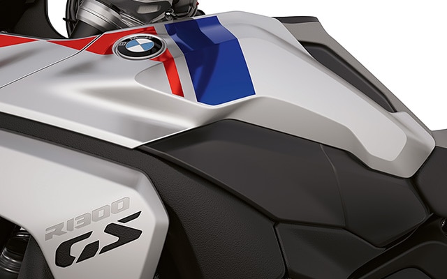 Het opschrift “GS Trophy” van de R 1300 GS Trophy van BMW Motorrad