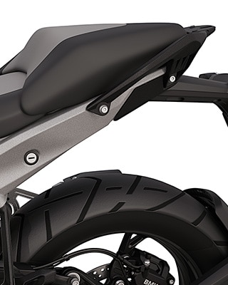 L&apos;arrière avec selle passager et poignées de maintien de la R 1300 GS de BMW Motorrad