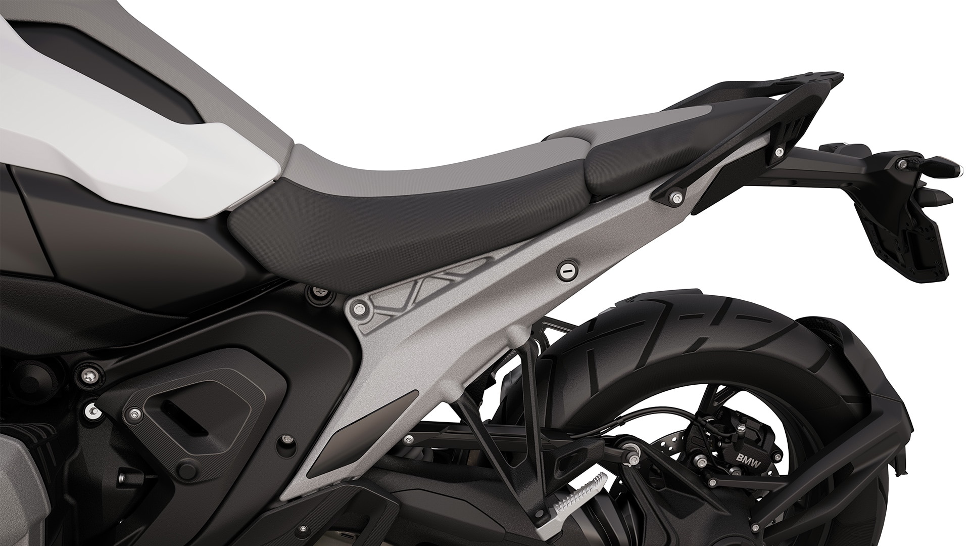 L'arrière avec selle passager et poignées de maintien de la R 1300 GS de BMW Motorrad