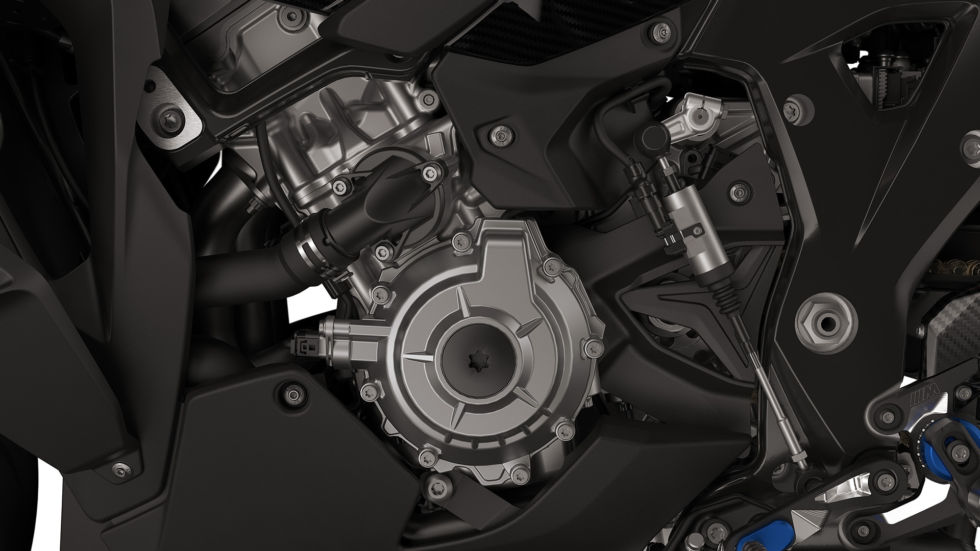 De ShiftCam-motor van de M 1000 XR van BMW Motorrad