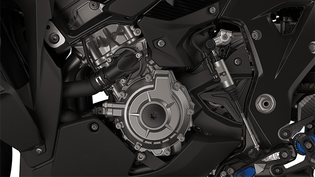 De ShiftCam-motor van de M 1000 XR van BMW Motorrad