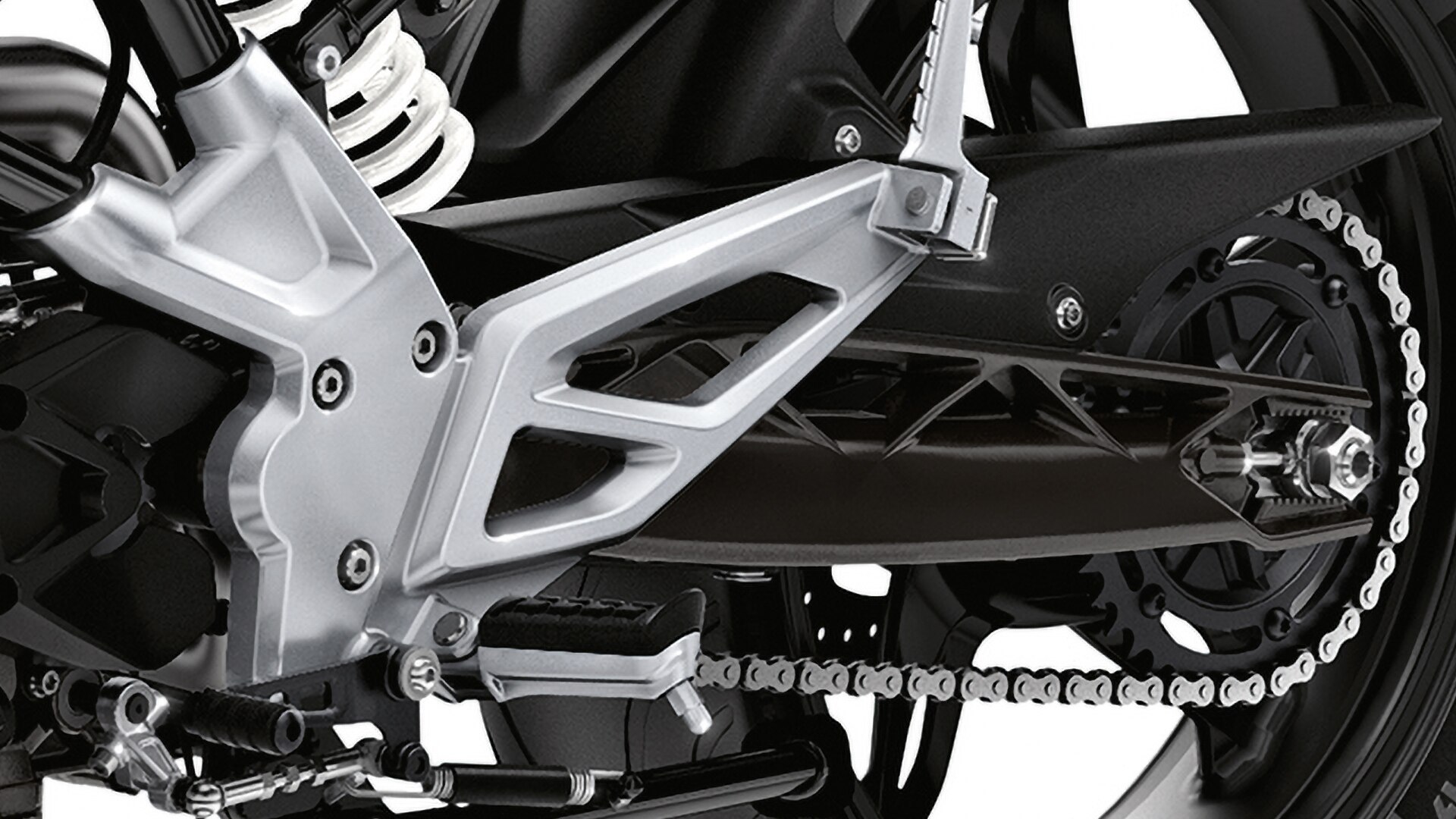 Aluminium swingarm.