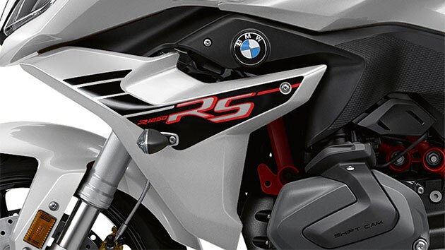 R 1250 RS in de style Sport in de kleur Lightwhite uni