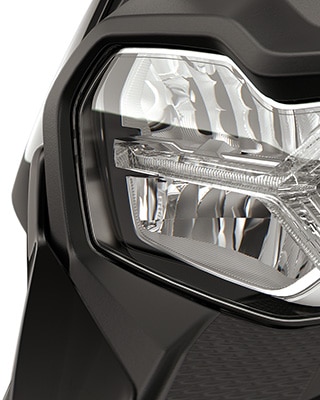 Le design de la face avant du C 400 X de BMW Motorrad