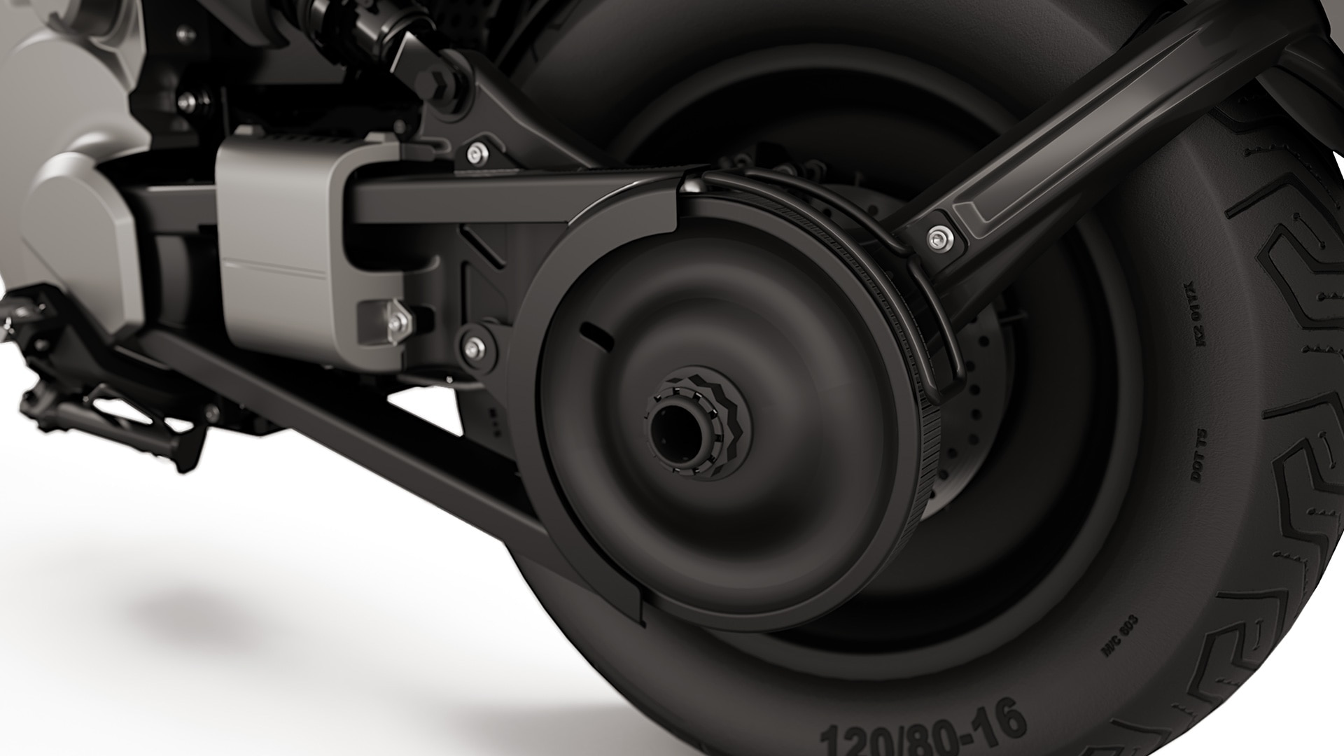 De achterbrug van de eParkourer CE 02 van BMW Motorrad
