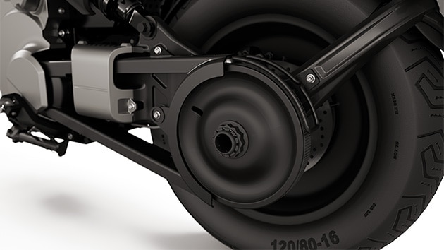 De achterbrug van de eParkourer CE 02 van BMW Motorrad